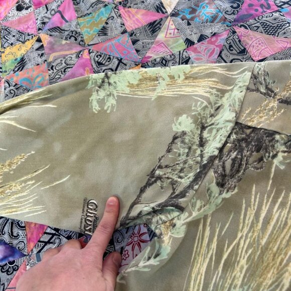 vintage MONTANA CAMO Prairie Ghost Camouflage Shirt Mens SMALL - Picture 8 of 8